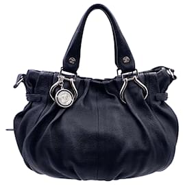 Céline-Céline vintage bag in black grained leather-Black
