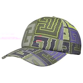 Balmain-Monogram Canvas Printed Cap Aaa Multicolore Hats-Multiple colors