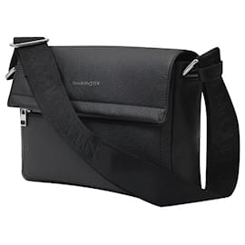 Alexander Mcqueen-Crossbody Bag in Black Leather-Black