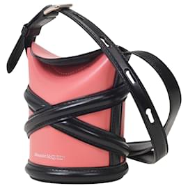 Alexander Mcqueen-The Curve Micro Bag in Orange Leather-Orange