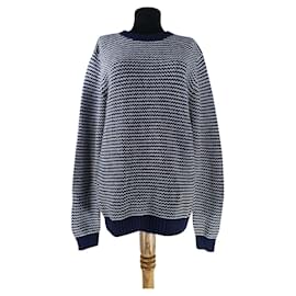 Bruuns Bazaar Oversize Pullover Blau Wolle Blau