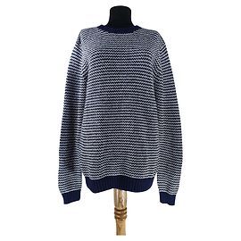 Suéter Oversize Bruuns Bazaar Azul Lã Azul