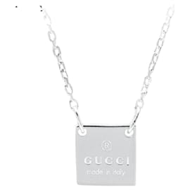 Gucci-[Used] Gucci / GUCCI Ladies Square Necklace Ag925-Silvery