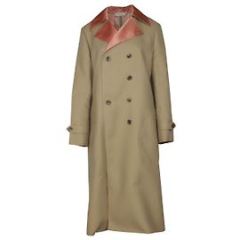 Tory Burch Nina Coat in Brown Polyester Beige