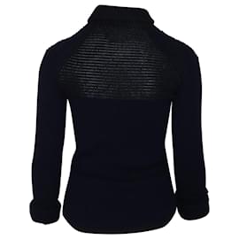 Isabel Marant-Isabel Marant Stretch Sweater in Navy Blue Wool-Blue,Navy blue