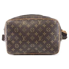 Louis Vuitton-Toile Monogram Louis Vuitton Reporter PM-Marron