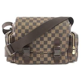 Louis Vuitton-Louis Vuitton Melville Reporter Damier Ébène Toile-Marron