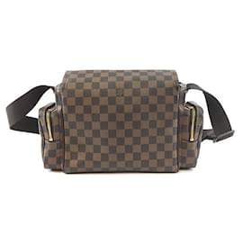 Louis Vuitton-Louis Vuitton Melville Reporter Damier Ébène Toile-Marron
