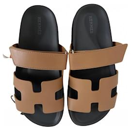 Hermès-Sandals-Brown,Light brown