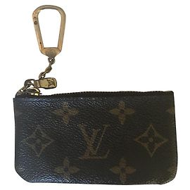 Louis Vuitton Monogram Key Ring Dark Brown Dark brown