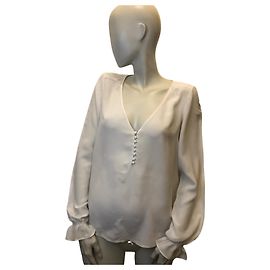 Sézane Seidenbluse Aus weiß