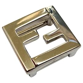Fendi-FF buckle for vintage Fendi bracelet / belt-Silvery
