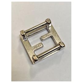 Fendi-FF buckle for vintage Fendi bracelet / belt-Silvery