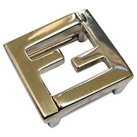 Fendi-FF buckle for vintage Fendi bracelet / belt-Silvery