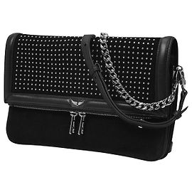 Zadig & Voltaire Bolsa Rock Novel em couro preto Preto