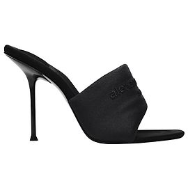 Alexander Wang Siena 105 Sandalen aus schwarzem Nylon Schwarz