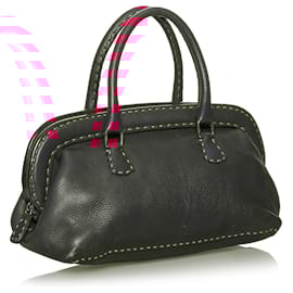 Fendi-Fendi Rose Selleria Sac à main en cuir-Rose
