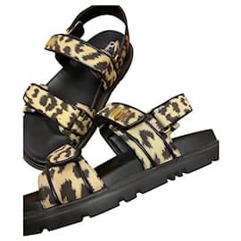 Christian Dior-Sandals-Leopard print