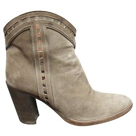 Botas Sartore Bege Camurça 37 Bege
