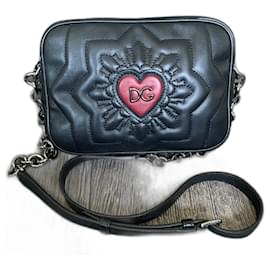 Dolce & Gabbana-Matelassé crossbody bag-Black