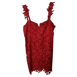 Guess Schätze das Häkelkleid Größe L Rot