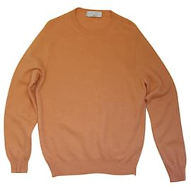 Autre Marque Pull Fedeli en cachemire couleur pêche Orange Pêche