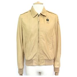 BLAUER JACKET 18SBLUL02197 BEIGE LEATHER JACKET 48 M LEATHER JACKET COAT Beige