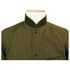 Ralph Lauren-JACKET RALPH LAUREN lined RL 48 M COTTON CORDUROY KHAKI JACKET JACKET COAT-Khaki