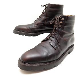 JOHN LOBB SCHUHE ERLE STIEFEL 9.5E 43.5 BRAUNE LEDERSTIEFEL SCHUHE Braun