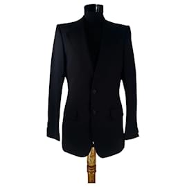 Yves Saint Laurent-Blazers Jackets-Black