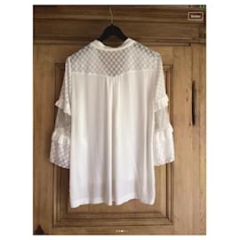 Elisa cavaletti-Skirt with 3/4 sleeves-White