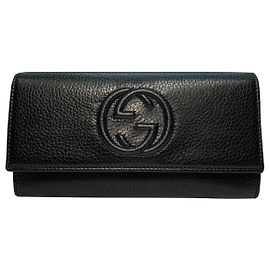 Gucci Soho Continental Monedero negro Negro