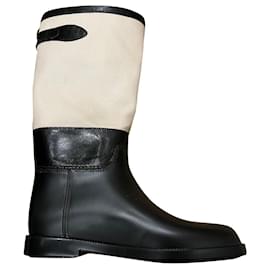 Burberry-Boots-Black,Beige