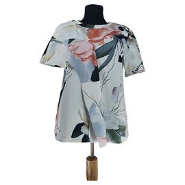 Maje Blusa con Estampado Floral Multicolor