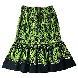 [Gebraucht] Prada Banana Print Gather Rock Grün