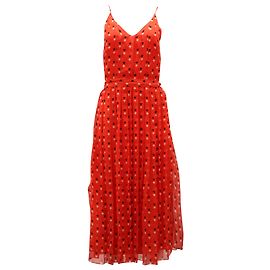 Christopher Kane Midikleid mit Herzdruck in Rot Andere