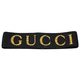 Gucci Bandeau Teban Sponge en Polyester Noir Noir