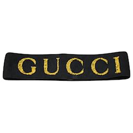 Gucci-Gucci Teban Sponge Stirnband aus schwarzem Polyester-Schwarz