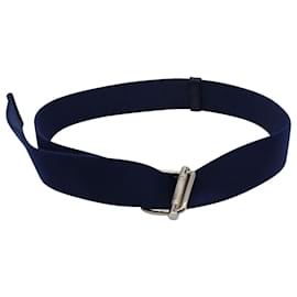 Miu Miu-Cinturón con cierre de hebilla Miu Miu en lona azul marino-Azul marino