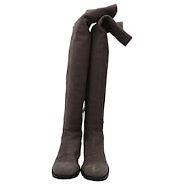 Jimmy Choo-Jimmy Choo Knee-Length Boots in Brown Suede-Brown