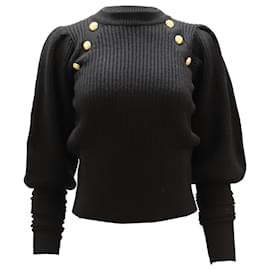Veronica Beard Jude Pullover aus schwarzer Wolle Schwarz