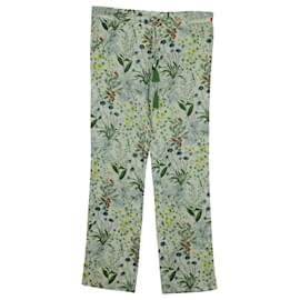 Tory Burch-Tory Burch Tassel Trousers in Floral Print Linen-Other