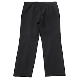 Vince-Vince Pleat Cropped Pants in Black Cotton-Black