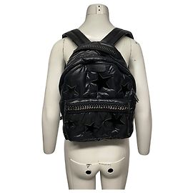 Stella Mc Cartney Stella McCartney Falabella Star Backpack in Black Faux Leather Black