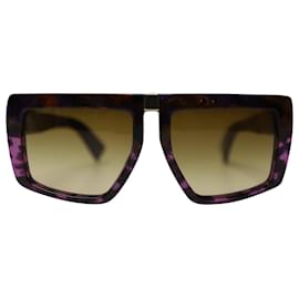 Miu Miu-Miu Miu Tortoiseshell Oversized Sunglasses in Multicolor Acetate-Other,Python print