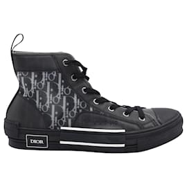 Dior-Dior B23 High Top Sneakers in Black Canvas-Black