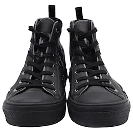 Dior-Dior B23 High Top Sneakers in Black Canvas-Black
