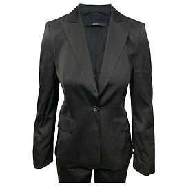 Hugo Boss Blazer Jacket in Black Wool  Black