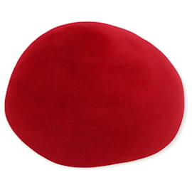 Autre Marque-Philip Treacy Claret Baskenmütze aus roter Wolle-Rot