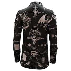 Sacai-SACAI + Jean Paul Gaultier + Dr. Woo Jersey Top in Black Print Polyester-Other